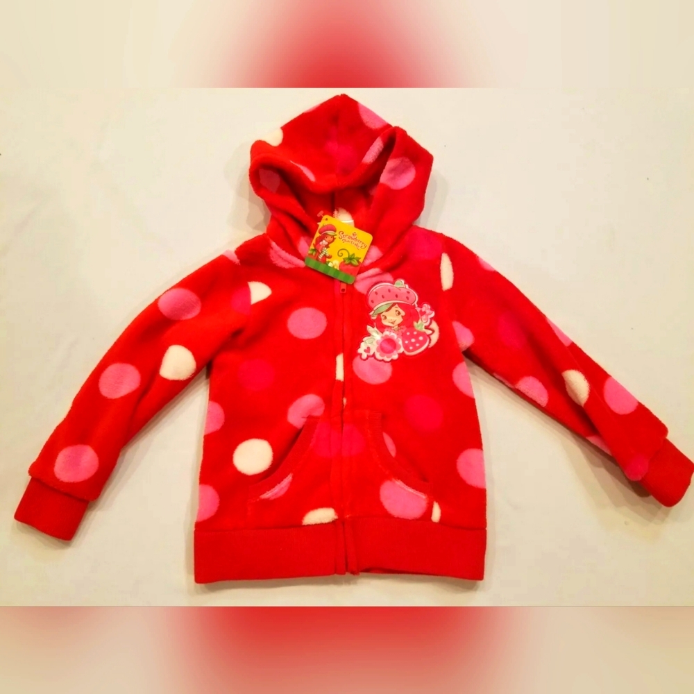 STRAWBERRY SHORTCAKE Fleece Hoodie Size 6 NWT